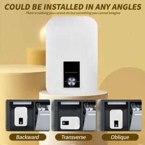 White Instant Electric Water Heater Endless 240V Instant Bathroom Geyser