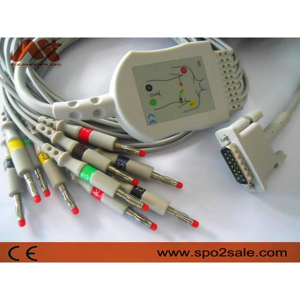 Buy TPU Philips ECG Cable For M2461A, M3702C, 989803107711, 989803175901 at wholesale prices