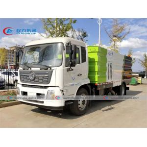 China 12T Dongfeng Vacuum Road Cleaning Truck With Separated Suction Hoses on sale