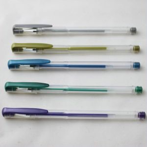 Quality metallic gel ink pen, metallic gel pen,12 colors available,good for school &amp; office use for sale