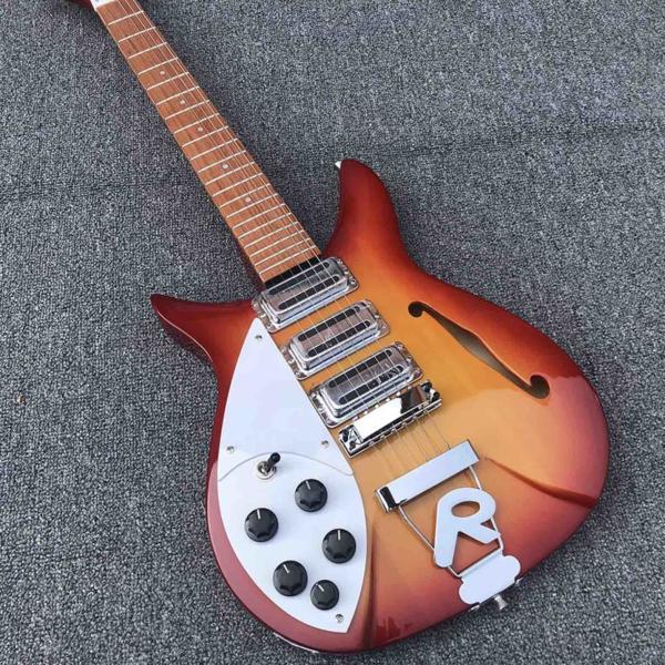 Custom F Hole Ricken 325 Electric Guitar in Cherry Red Body Kinds Color