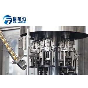 Fully Automatic Glass Bottle Filling Machine For 300 ~ 1500ml Bottled Beer