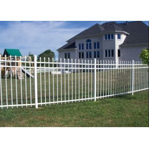 Steel Security 6ftx8ft Residential Ornamental Fence With Polyester Coated