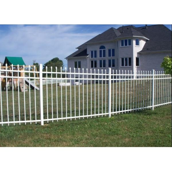 Buy Steel Security 6ftx8ft Residential Ornamental Fence With Polyester Coated at wholesale prices