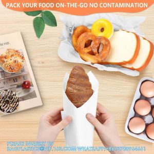 White Waxed Deli Paper Sheets 12 * 12 Inch, Food Basket Liners For Sandwiches,