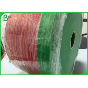 China 15MM Width 60gram Printed Surface White Kraft Paper Roll For Soft Drink Straw on sale