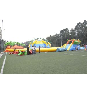 Quality Waterproof Commercial Water Inflatable Theme Park With Plato PVC Tarpaulin for sale