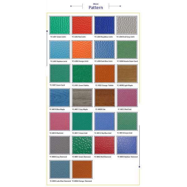 Aerobics Gym PVC Sports Flooring 3.5mm Anti Fatigue Colorful Waterproof