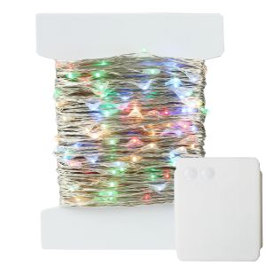 Multi Color Battery LED Operated Outdoor Christmas Lights 40m Length 6V