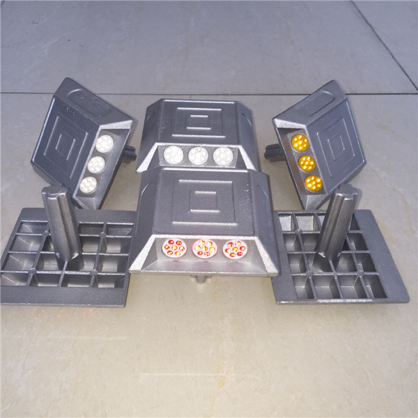 Retroreflective Aluminium Road Stud Flashing White Cats Eyes Reflective Road Markers