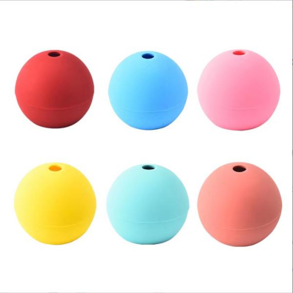 Ice Cream Makers Eco Friendly Food Grade Silicone Single Round Big Ice Ball Maker Molds