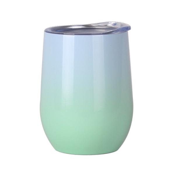 Buy 12oz White Stainless Steel Coffee Mug Double Wall at wholesale prices