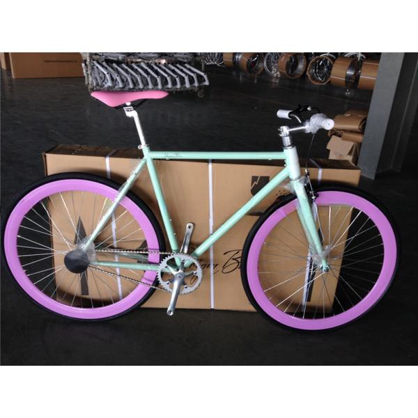 Fork Material Steel Customize Single Speed White Color Bici Fixie Bike for Adult