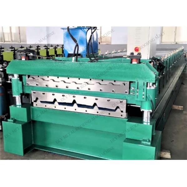 Buy Hydraulic Cutting 0.3mm Double Layer Forming Machine Cr12  Roof Panel Roll Former at wholesale prices