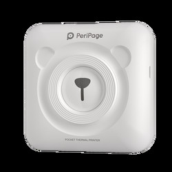 Peripage A6 58mm Cute Bear Shape Mini Thermal Printer With Wireless Blue Tooth