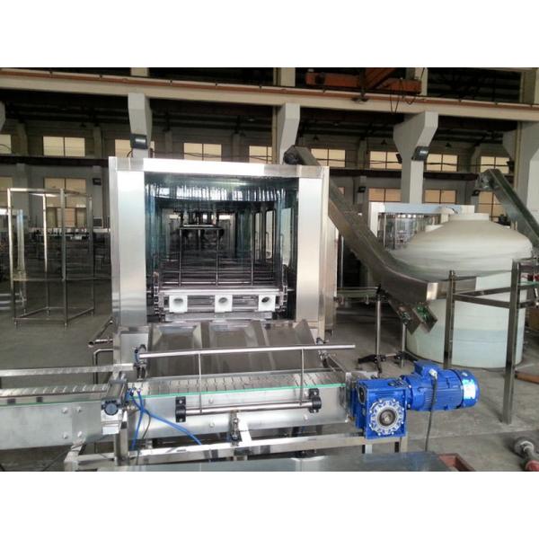 Full automatic 150B/H 20L plastic drum washing filling capping machine for containers
