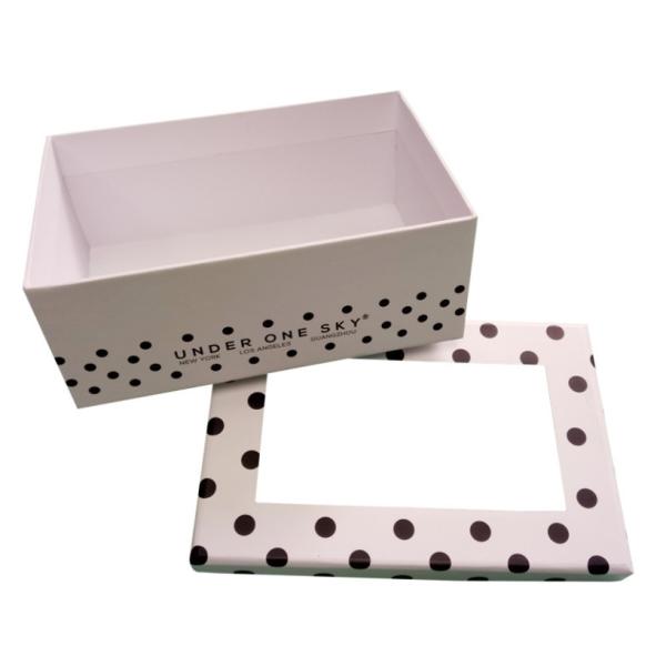 Buy PVC Rigid Cardboard Gift Boxes With Clear Window 157gsm Coated at wholesale prices