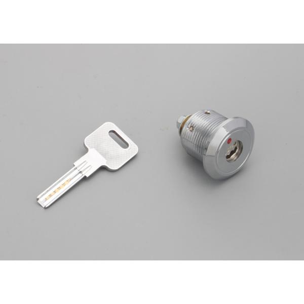 Silver Pin Tumbler Cam Lock , Cylinder Pin Tumbler Lock Two Side Open