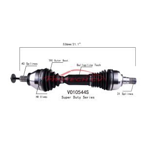 China VO10544S  Volvo 60 CV Drive Shaft Volvo Xc70 Drive Shaft on sale