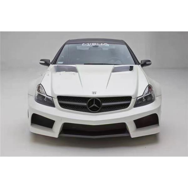 For Mercedes SL R230 Widebody Kit SL R230 Upgraded Misha Style Front and Rear Bumper Spoiler Widebody Kit