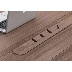 Business Fashion Executive Office Table Light Walnut Solid Wood