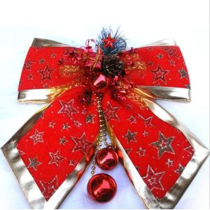 Quality Christmas Flannelette Bowknot Pendant for sale