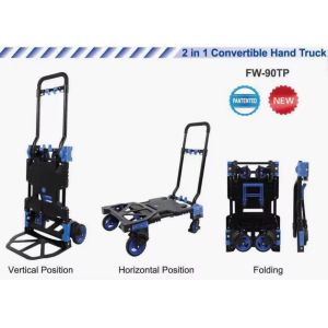Multi-function Convertible Hand Truck Folding Portable Trolley 2 In 1 150KG