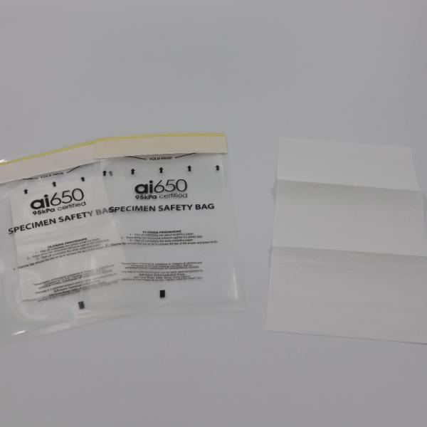 Buy LDPE Recyclable Biohazard Lab Bags With Document Pouch at wholesale prices
