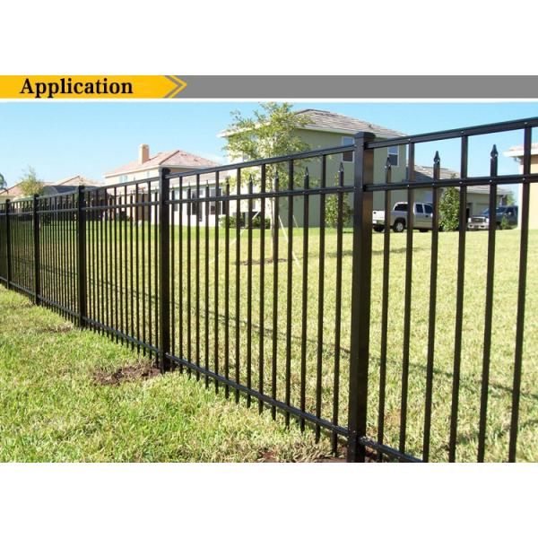High quality galvanized garrison steel picket fence for sale/manufacture price
