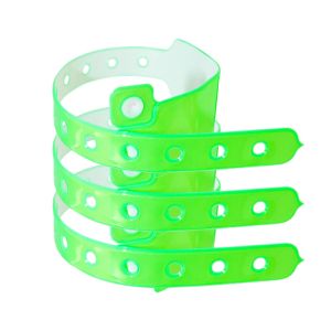 Adjustable Vinyl Event Wristbands Security Festival Custom Bracelets