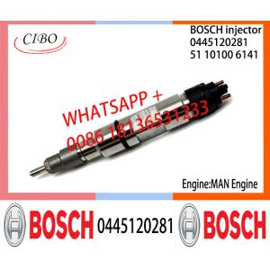 China BOSCH 0445120281 Neutral Diesel Fuel Injector Assembly 0445120281 51101006141 For LOVOL Engine on sale