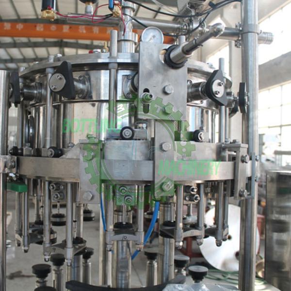 1500BPH Glass Bottle Crown Cap Divided Carbonated Drink Filling Line