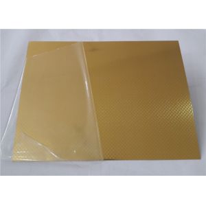 Gold Mirror Embossed Aluminum Sheet , Embossed Aluminum Panels Construction