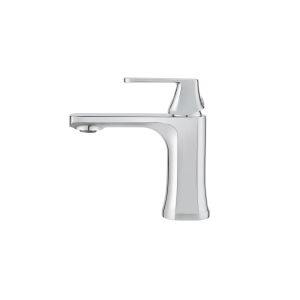 Chrome Polished Basin Mixer Taps With Contemporary For Bathroom T9732W
