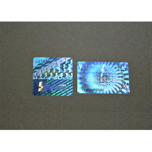 Cosmetics Box Holographic Security Stickers Genuine Transparent Holographic