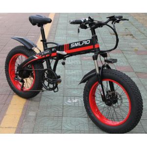SMLRO Folding Electric Bike 20 Inch Wheels 30km/H Max Speed 350W