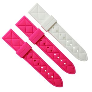 Flexible 20mm Silicone Rubber Watch Strap Bands For Sports Watches