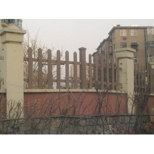 High Strength Recycled Wood Plastic Composite Fence Panels / WPC Railing