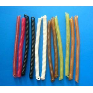 High Quality Pure Clear TPU Spring String Coil Leash Ready for Attachment