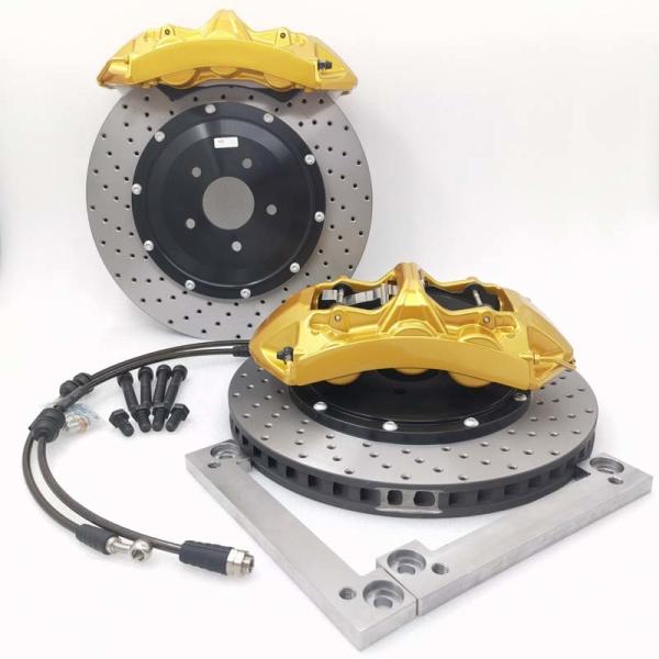 Grey Iron 6 Pot Brake Kit 380*34mm Drilled Metal Bracket For GTR R35 Rim 20