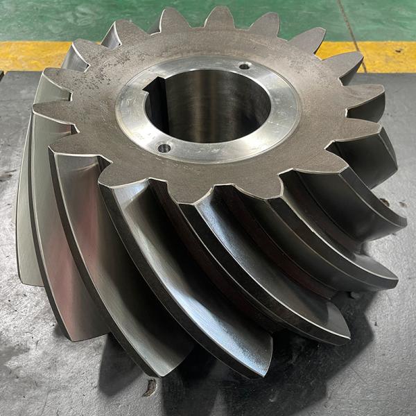 Low Carbon Steel Bevel Gear with Grinned Surface Finish Based On Customized