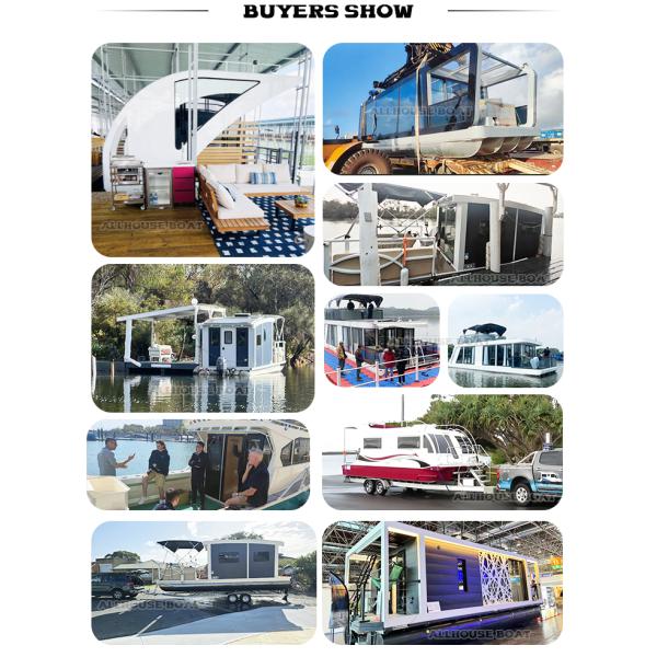 2 Story Aluminum Party House Boat Club Restaurant With 30 People Capacity