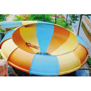 Adult Long Custom Water Slides , Space Bowl Water Slides 180riders/H Capacity
