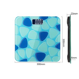 Collision Avoidance Electronic Bathroom Scales With Big Blue LED Display