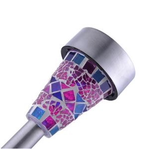 IP44 Solar Powered Mosaic Glass Garden Lights 2W 5000K