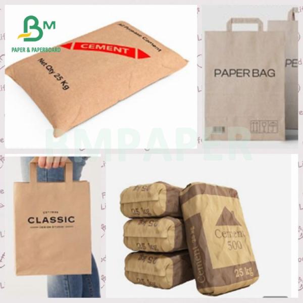 70gsm 90gsm Semi Extensible Brown Kraft Paper For Packaging Bag