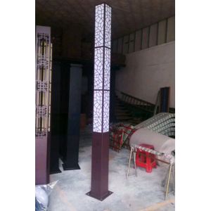 Outdoor Cast Aluminum Decorative Light Poles Customized Color For Square