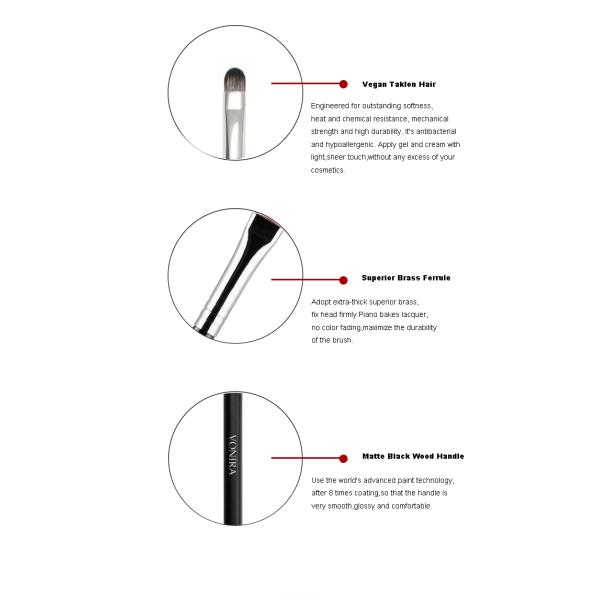 Cherish Precision Concealer Eye Brush With Cruelty Free Vegan Taklon