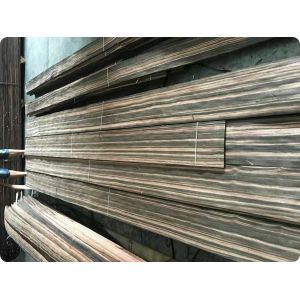 Quarter wood veneer Door Skin Makassar Ebony wood veneer