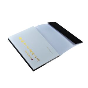 OEM Hardbound Book Printing Silkscreen Printed Fabric Texture Paper